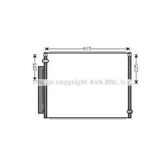 Condenseur, climatisation AVA QUALITY COOLING TO5569D