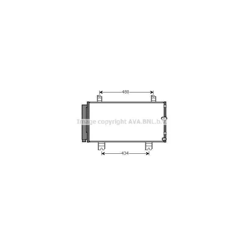 Condenseur, climatisation AVA QUALITY COOLING TO5572D
