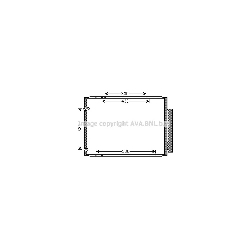 Condenseur, climatisation AVA QUALITY COOLING TO5573D