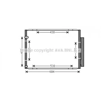 Condenseur, climatisation AVA QUALITY COOLING TO5574D