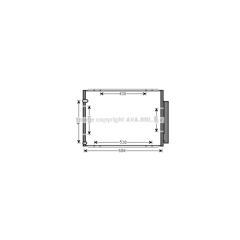Condenseur, climatisation AVA QUALITY COOLING TO5574D