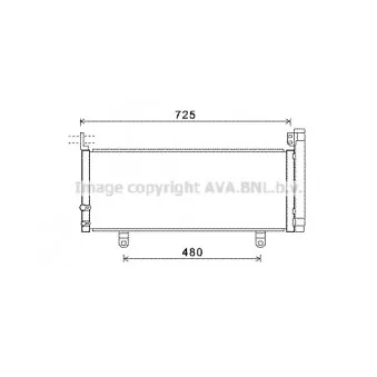 Condenseur, climatisation AVA QUALITY COOLING TO5595D