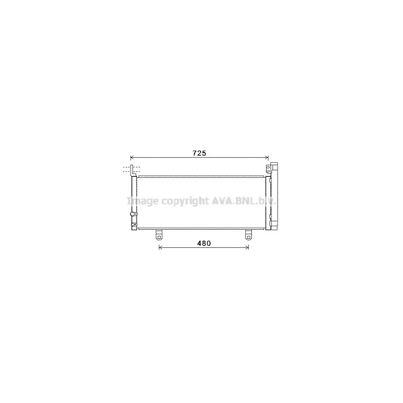 Condenseur, climatisation AVA QUALITY COOLING TO5595D