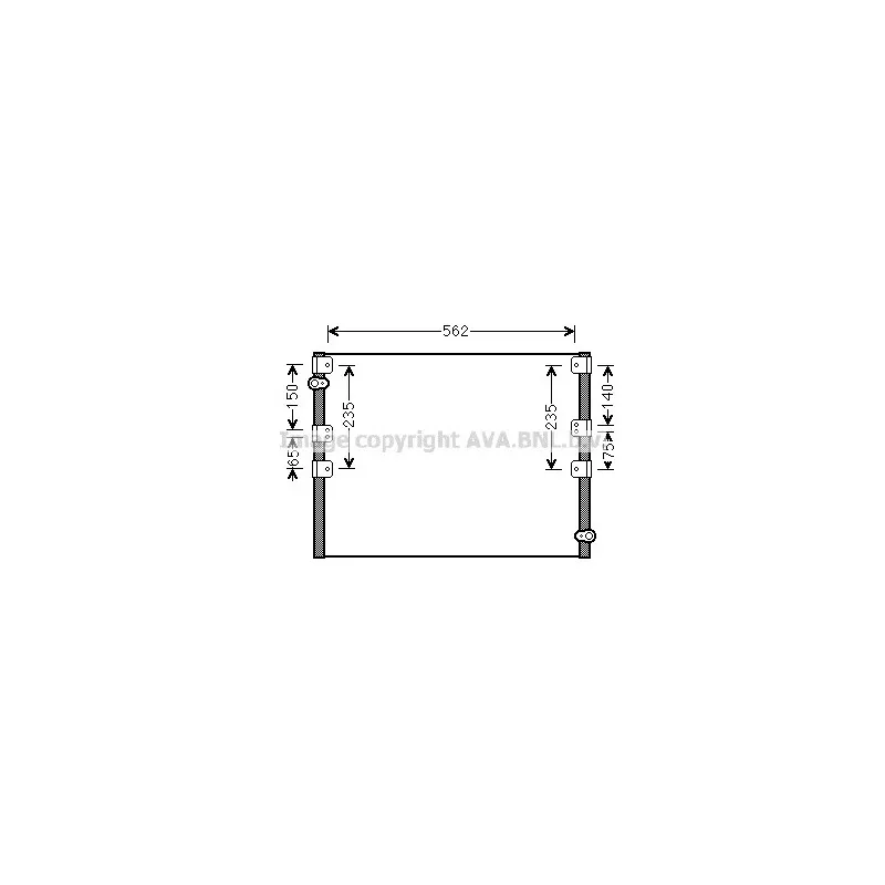Condenseur, climatisation AVA QUALITY COOLING TO5605