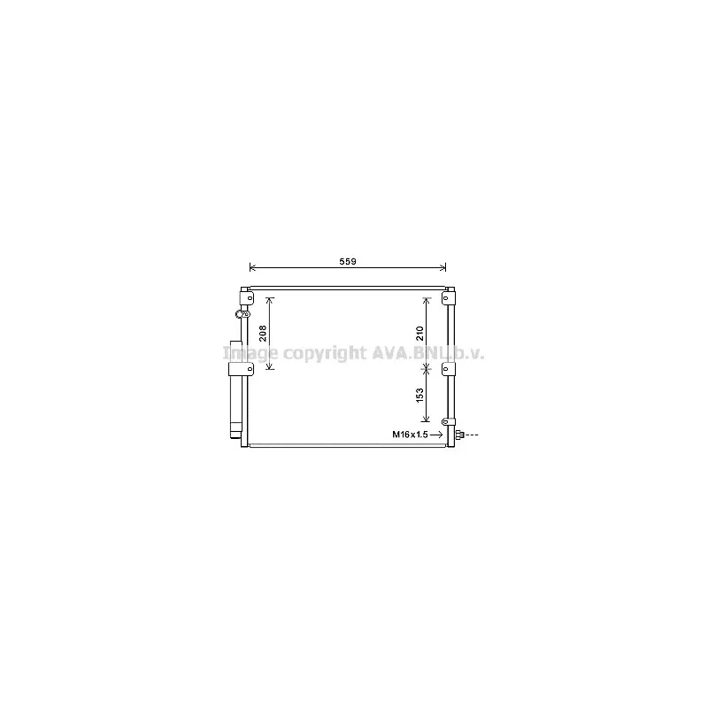 Condenseur, climatisation AVA QUALITY COOLING TO5617D