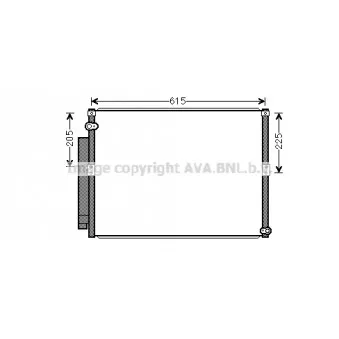Condenseur, climatisation AVA QUALITY COOLING TO5640D