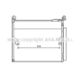Condenseur, climatisation AVA QUALITY COOLING TO5655D