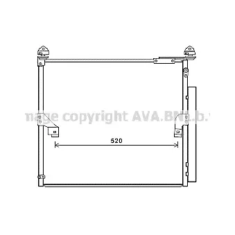 Condenseur, climatisation AVA QUALITY COOLING TO5657D