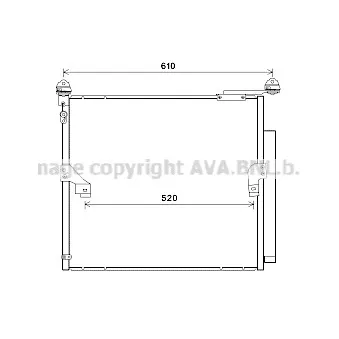 Condenseur, climatisation AVA QUALITY COOLING TO5677D