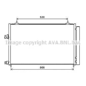 Condenseur, climatisation AVA QUALITY COOLING TO5679D