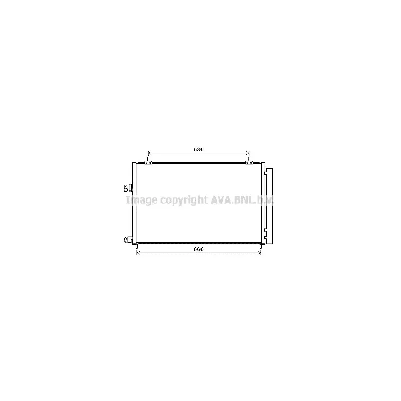 Condenseur, climatisation AVA QUALITY COOLING TO5679D