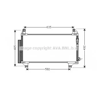 Condenseur, climatisation AVA QUALITY COOLING TO5680D