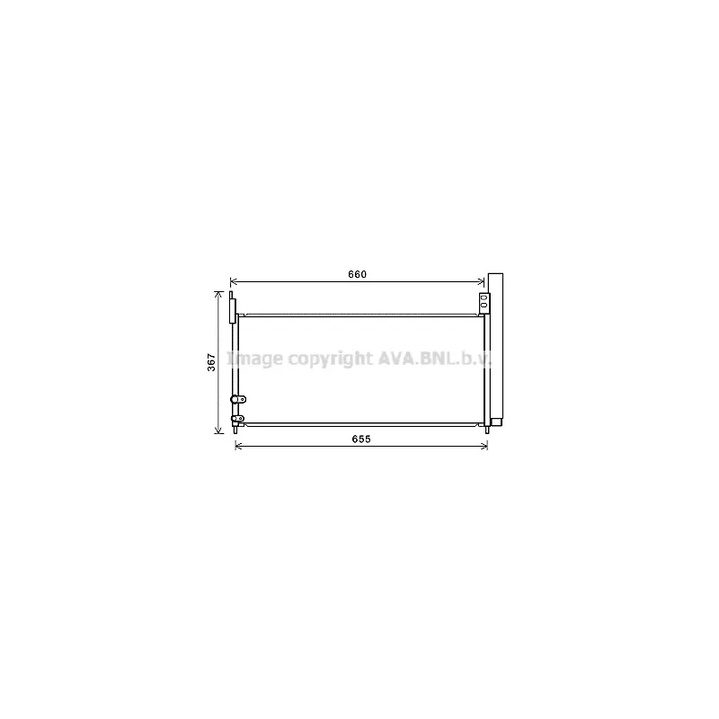 Condenseur, climatisation AVA QUALITY COOLING TO5692D