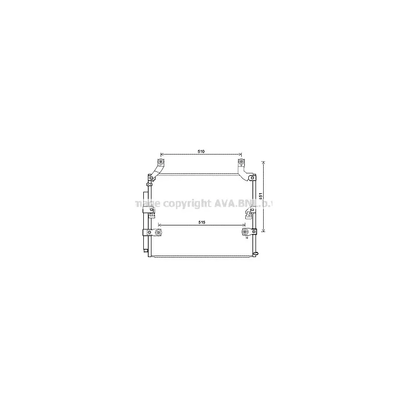Condenseur, climatisation AVA QUALITY COOLING TO5697D