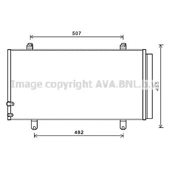 Condenseur, climatisation AVA QUALITY COOLING TO5698D