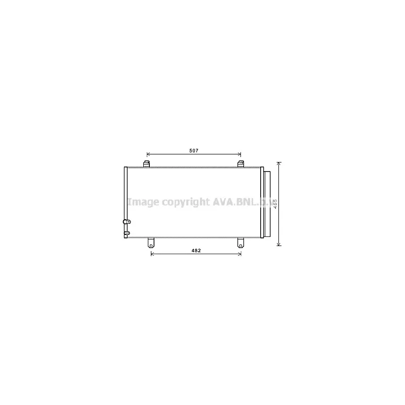 Condenseur, climatisation AVA QUALITY COOLING TO5698D