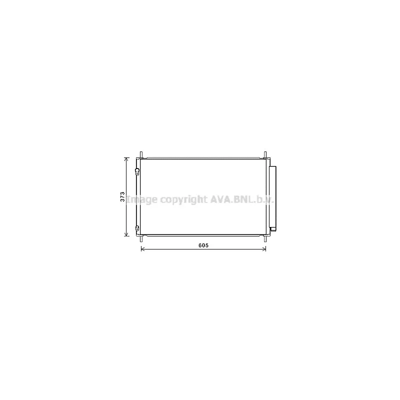 Condenseur, climatisation AVA QUALITY COOLING TO5708D