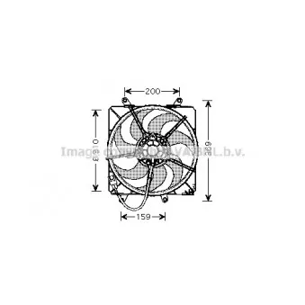 Ventilateur, refroidissement du moteur AVA QUALITY COOLING TO7506