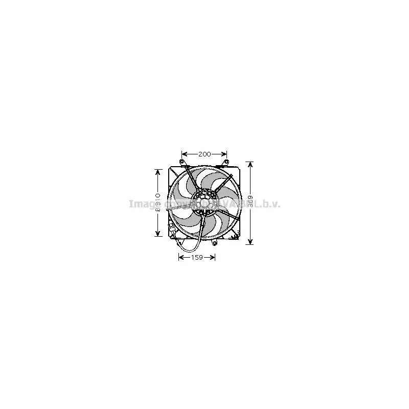 Ventilateur, refroidissement du moteur AVA QUALITY COOLING TO7506
