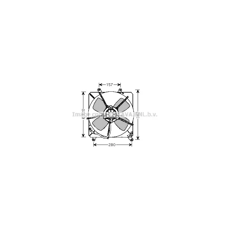 Ventilateur, refroidissement du moteur AVA QUALITY COOLING TO7509