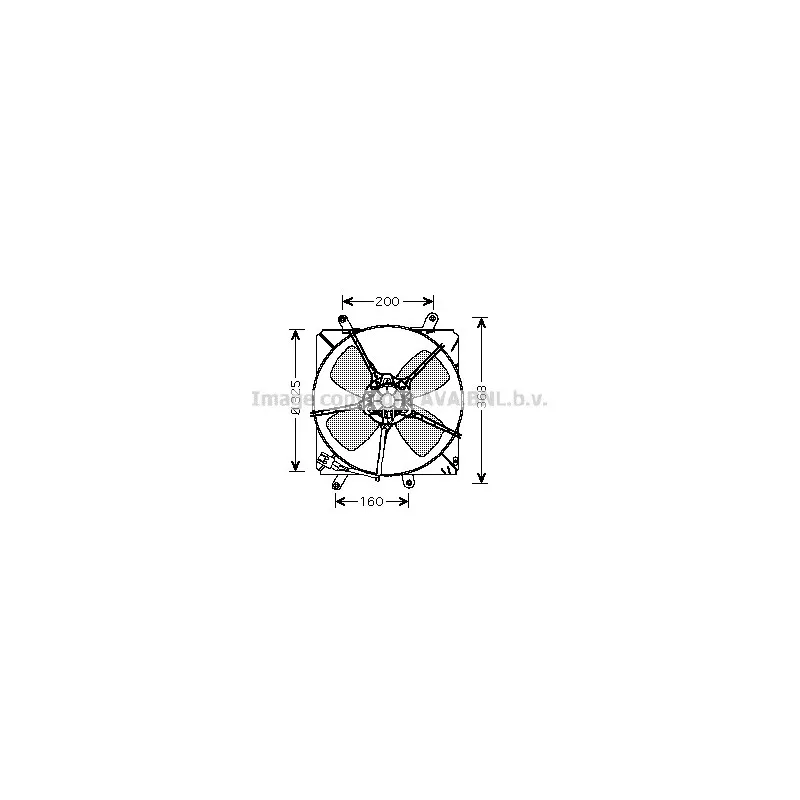 Ventilateur, refroidissement du moteur AVA QUALITY COOLING TO7514