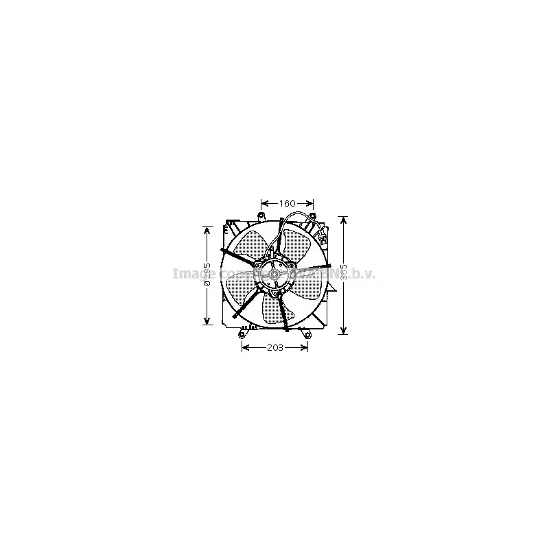 Ventilateur, refroidissement du moteur AVA QUALITY COOLING TO7515