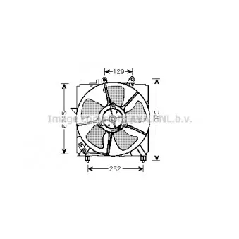 Ventilateur, refroidissement du moteur AVA QUALITY COOLING TO7518