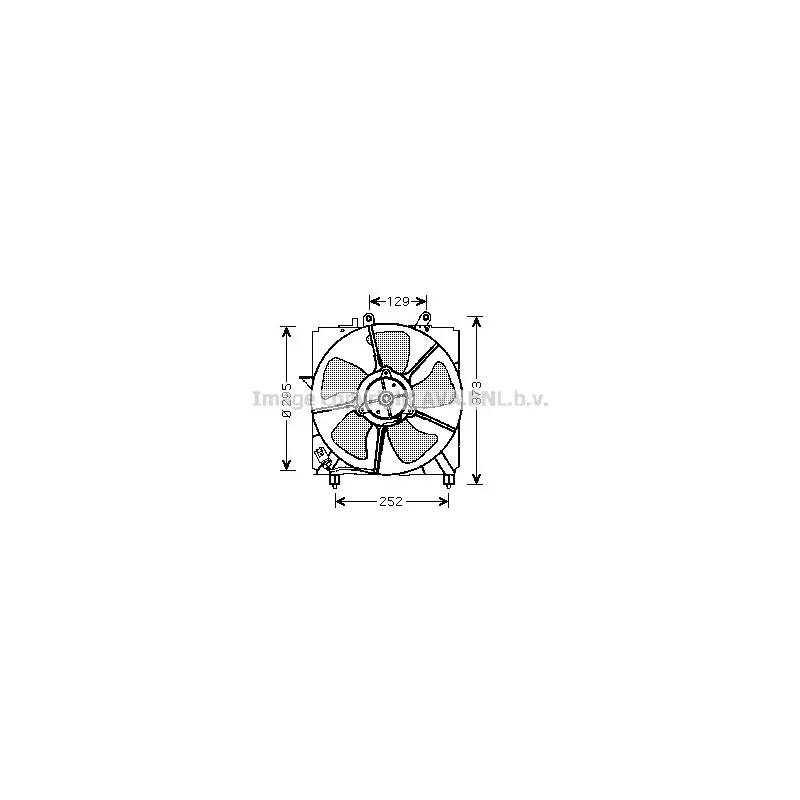 Ventilateur, refroidissement du moteur AVA QUALITY COOLING TO7518