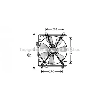 Ventilateur, refroidissement du moteur AVA QUALITY COOLING TO7520