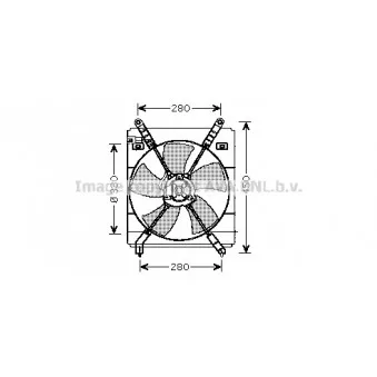 Ventilateur, refroidissement du moteur AVA QUALITY COOLING
