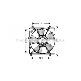 Ventilateur, refroidissement du moteur AVA QUALITY COOLING TO7529