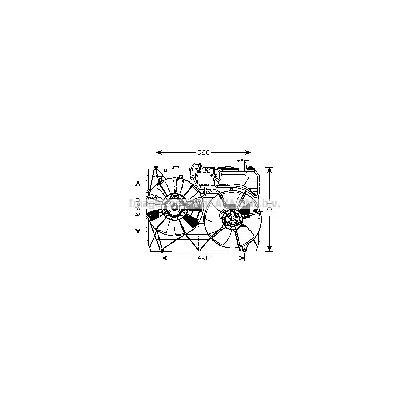 Ventilateur, refroidissement du moteur AVA QUALITY COOLING TO7534