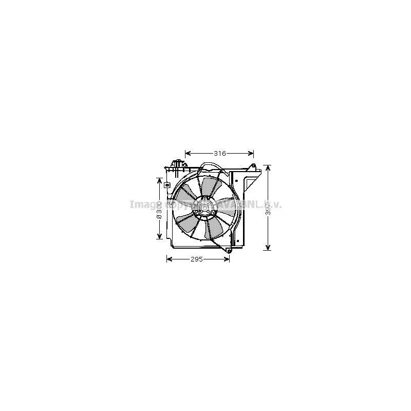 Ventilateur, refroidissement du moteur AVA QUALITY COOLING TO7538