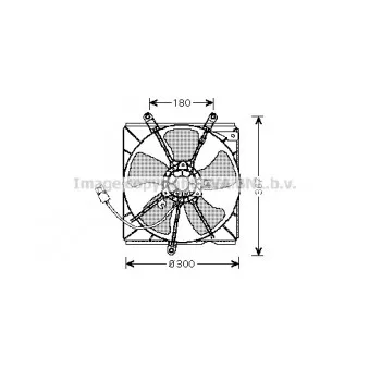 Ventilateur, refroidissement du moteur AVA QUALITY COOLING TO7540