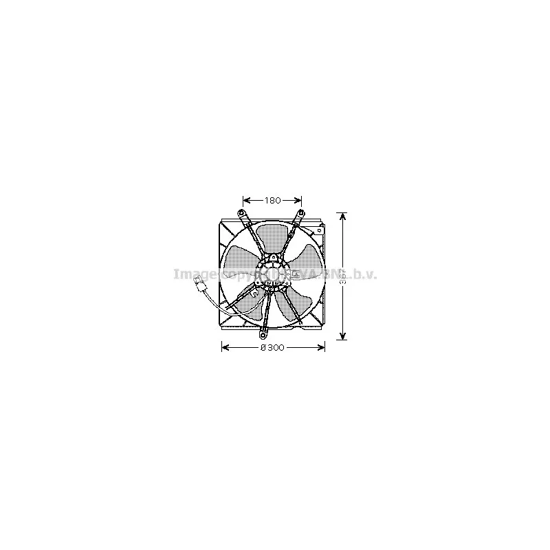 Ventilateur, refroidissement du moteur AVA QUALITY COOLING TO7540