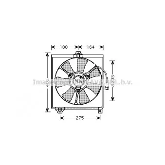Ventilateur, refroidissement du moteur AVA QUALITY COOLING