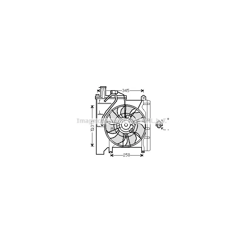 Ventilateur, refroidissement du moteur AVA QUALITY COOLING TO7552