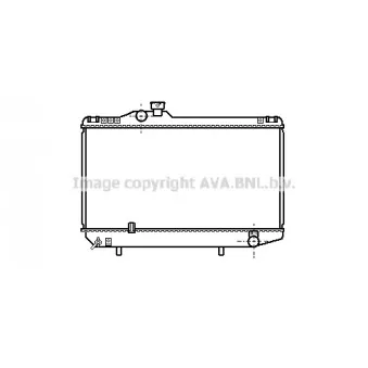 Radiateur, refroidissement du moteur AVA QUALITY COOLING TOA2093
