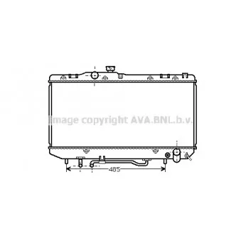 Radiateur, refroidissement du moteur AVA QUALITY COOLING TOA2162