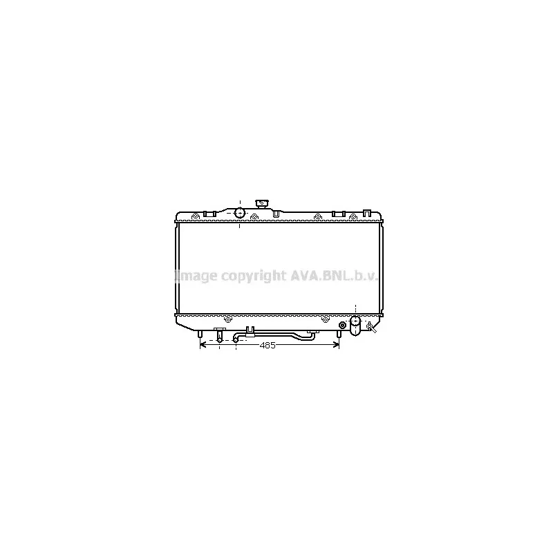 Radiateur, refroidissement du moteur AVA QUALITY COOLING TOA2162