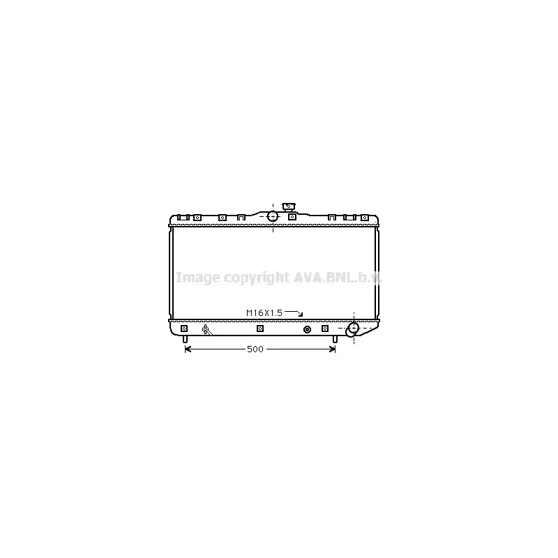 Radiateur, refroidissement du moteur AVA QUALITY COOLING TOA2181