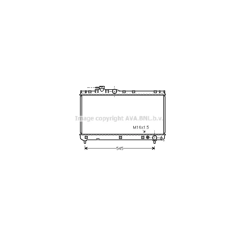 Radiateur, refroidissement du moteur AVA QUALITY COOLING TOA2200
