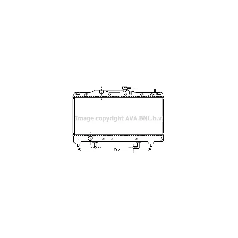 Radiateur, refroidissement du moteur AVA QUALITY COOLING TOA2204