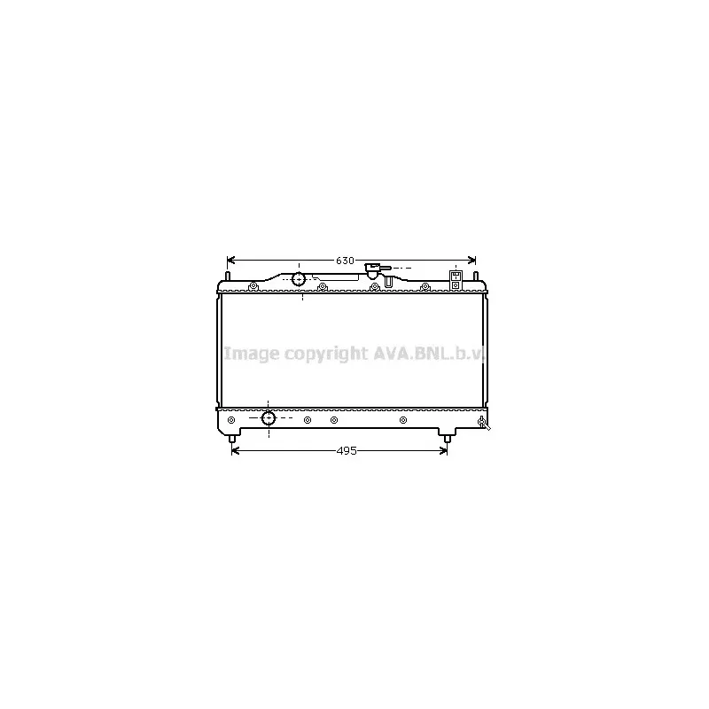 Radiateur, refroidissement du moteur AVA QUALITY COOLING TOA2237