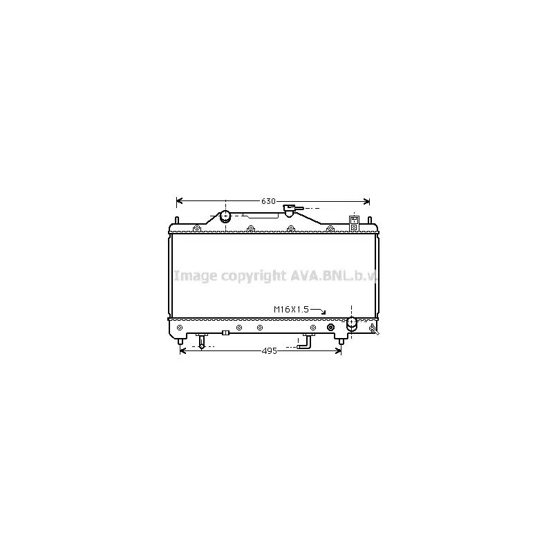 Radiateur, refroidissement du moteur AVA QUALITY COOLING TOA2285