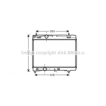 Radiateur, refroidissement du moteur AVA QUALITY COOLING