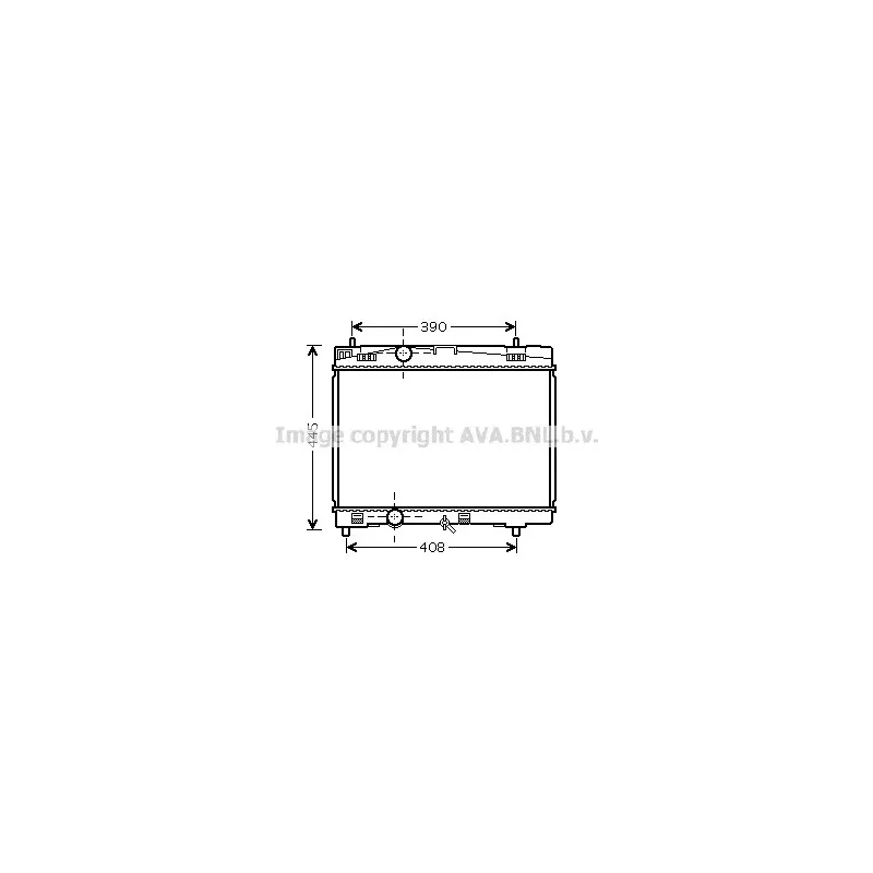 Radiateur, refroidissement du moteur AVA QUALITY COOLING TOA2357