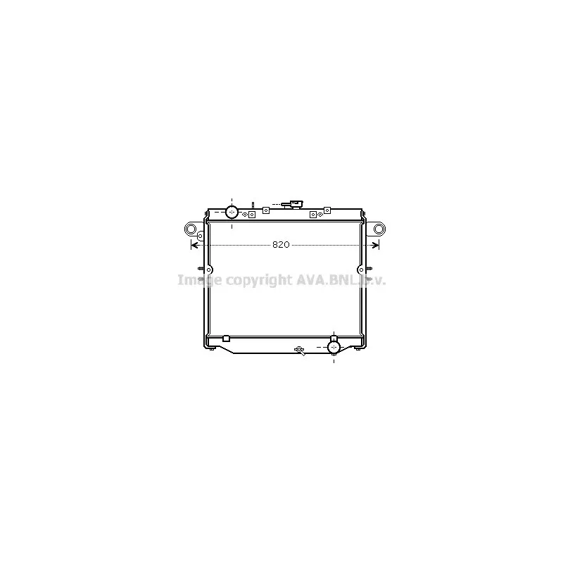 Radiateur, refroidissement du moteur AVA QUALITY COOLING TOA2379