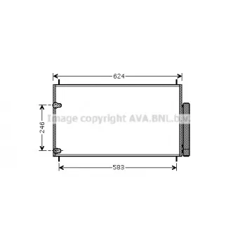 Condenseur, climatisation AVA QUALITY COOLING TOA5405D