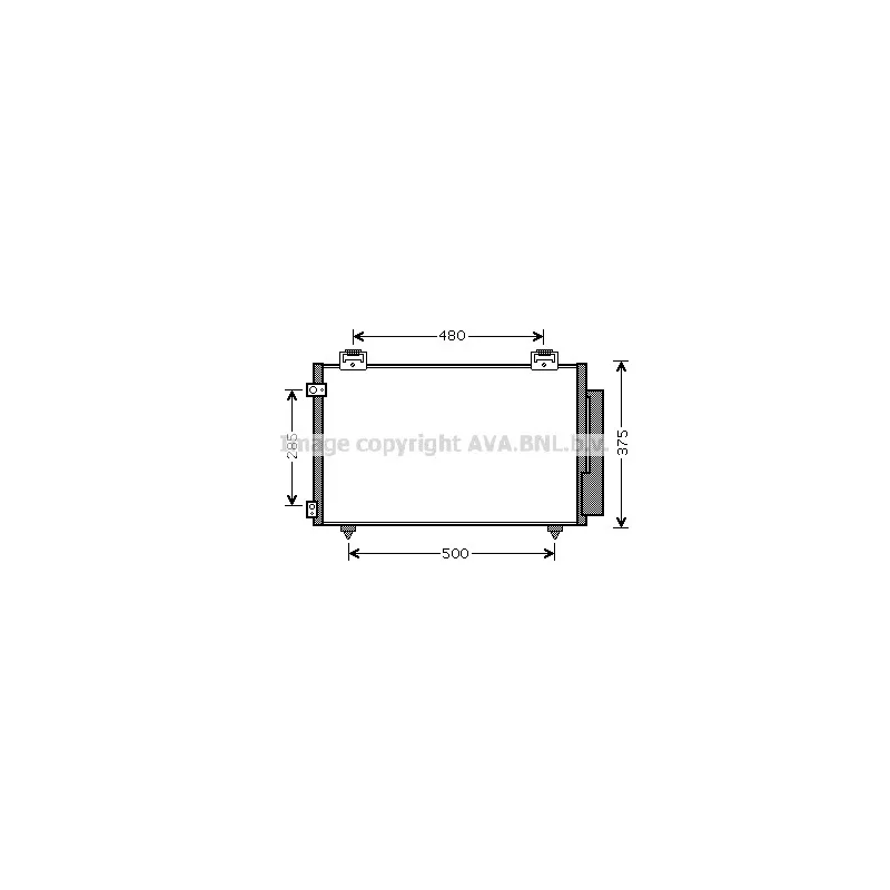Condenseur, climatisation AVA QUALITY COOLING TOA5487D